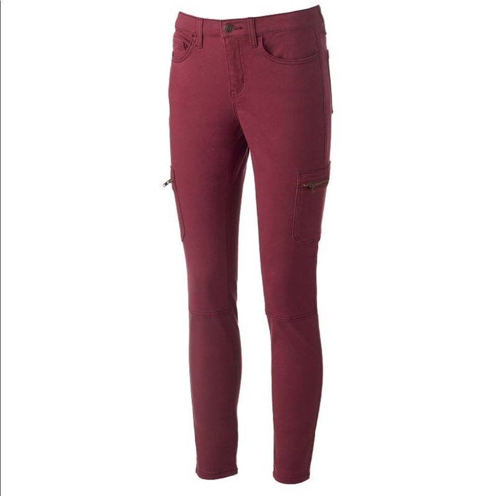 Utility skinny jeans